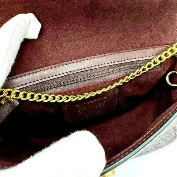 Coach Gemma Crossbody Bag In Colorblock With Butterfly Buckle EUC - Picture 12 of 14